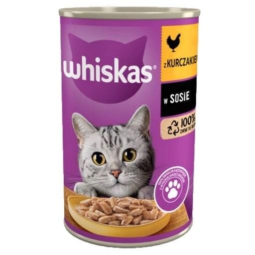 Vådfoder til kat – Whiskas kylling i sovs 400 g billede