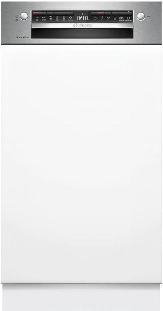 Opvaskemaskine smal 45 cm Bosch Serie 4 SPI4HMS49E – semi-integreret, 10 kuverter billede