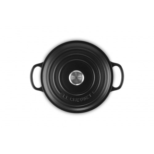 Gryde støbejern Le Creuset Signature 3,3 l – rund, sort