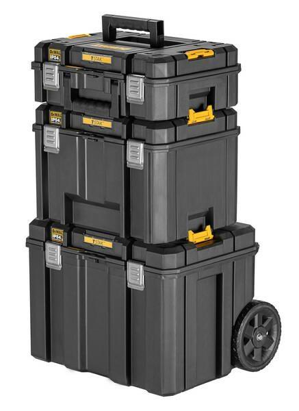 Værktøjskasser på hjul DeWALT TSTAK Chest Set billede