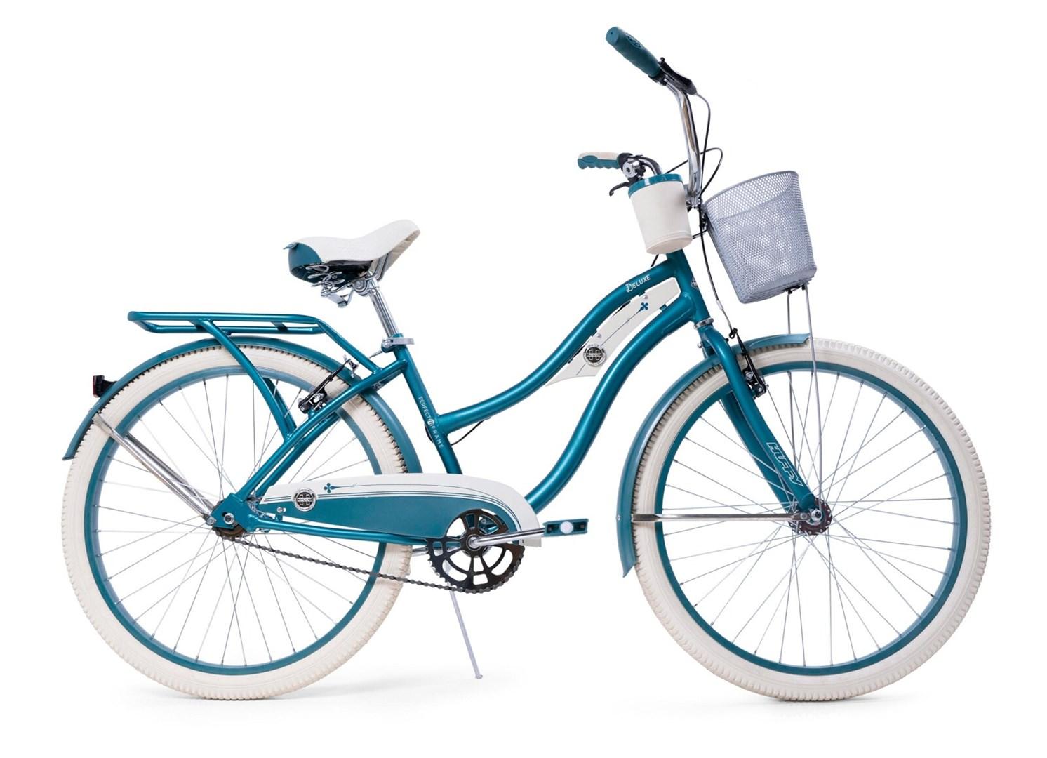 Cykel cruiser 26" Huffy Deluxe - smaragd/hvid billede