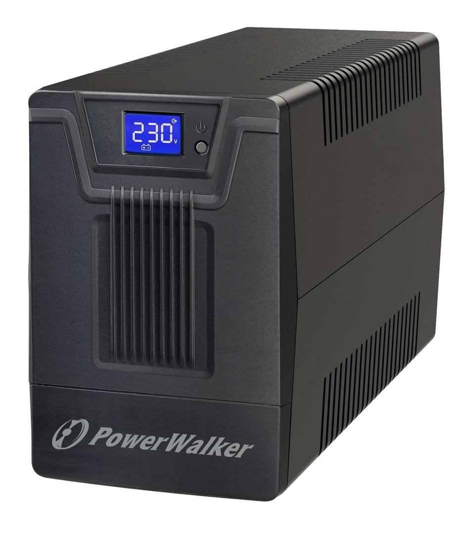 UPS strømforsyning PowerWalker VI 1500 SCL - Line‑Interactive, 1,5 kVA / 900 W, LCD billede
