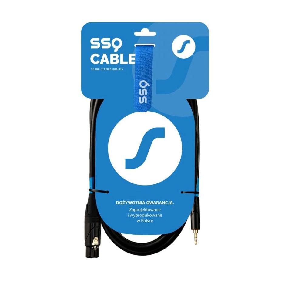 Lydkabel XLR hun til 3,5 mm jack stereo 0,5 m – SSQ billede