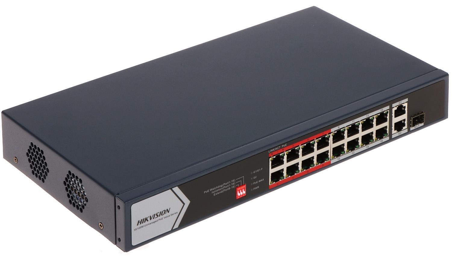 Netværksswitch Hikvision DS-3E0318P-E/M(C) billede