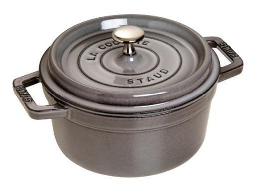 Gryde i støbejern STAUB Cocotte, grå, 20 cm