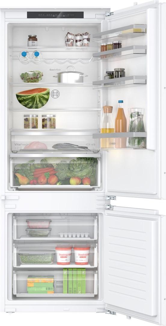 Integreret kÃ¸lâfryseskab Bosch Serie 4 KBN96VFE0, 383 l, energiklasse E, hvid billede