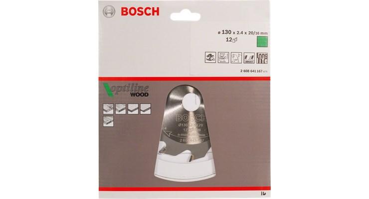 Rundsavsklinge til træ - Bosch Optiline Wood, Ø 254 mm, 60 tænder billede