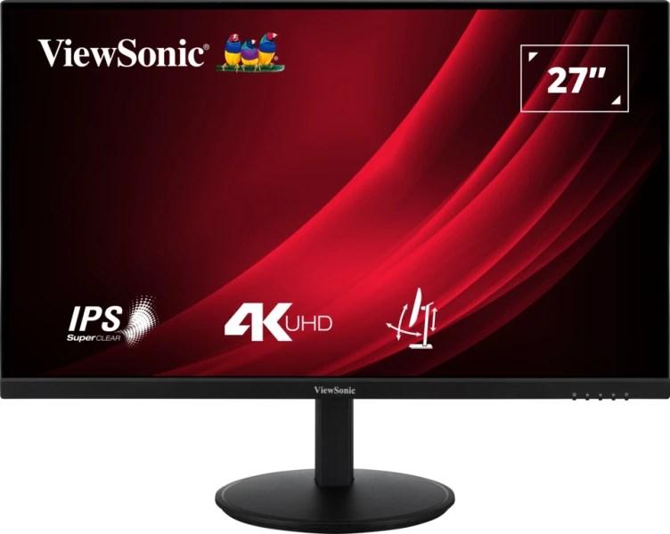 Skærm 27" ViewSonic VG2708-4K - 4K Ultra HD IPS, sort billede