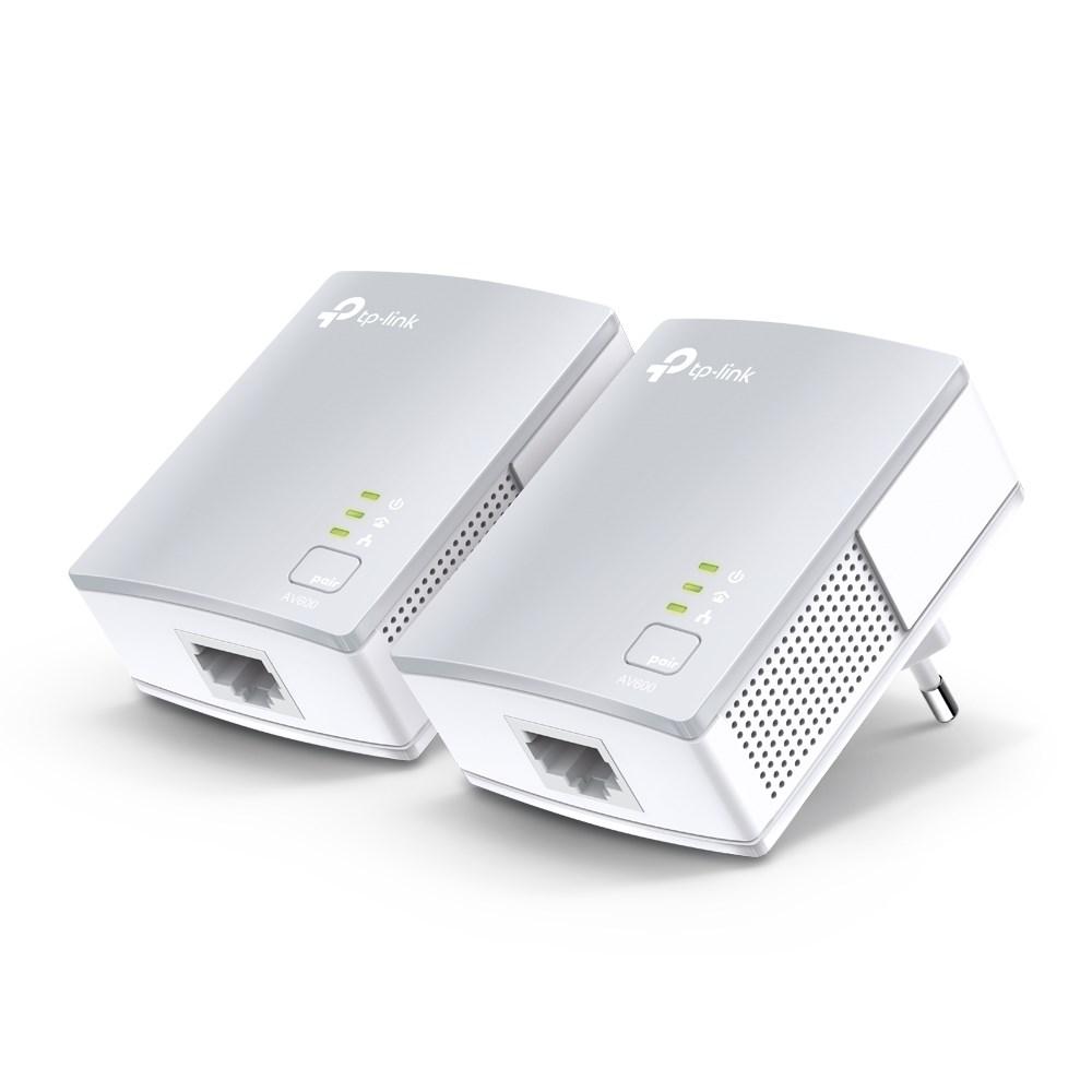 Powerline adapter sæt TP-Link AV500 PA411KIT - 500 Mbit/s, 2 stk., hvid