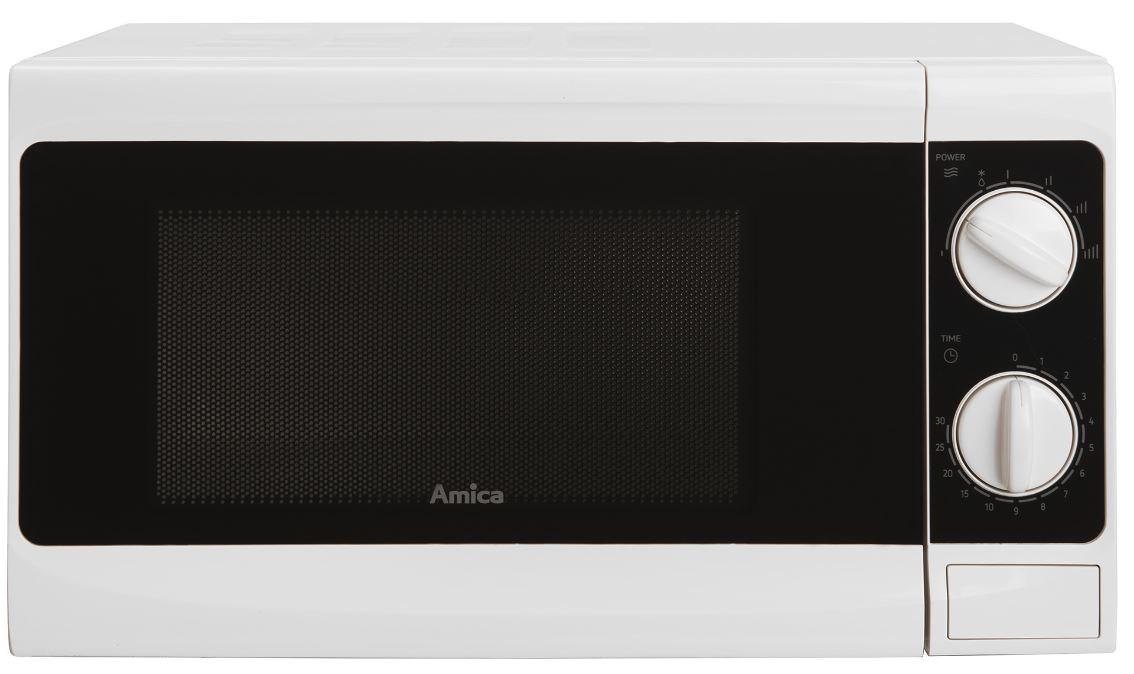Mikrobølgeovn Amica AMG20M70V - 20 l, 700 W, fritstående, hvid billede