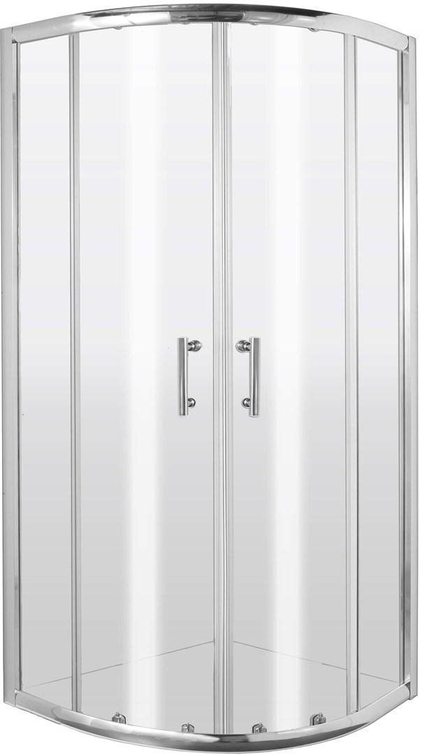 Brusekabine halvrund 80 cm - deante billede