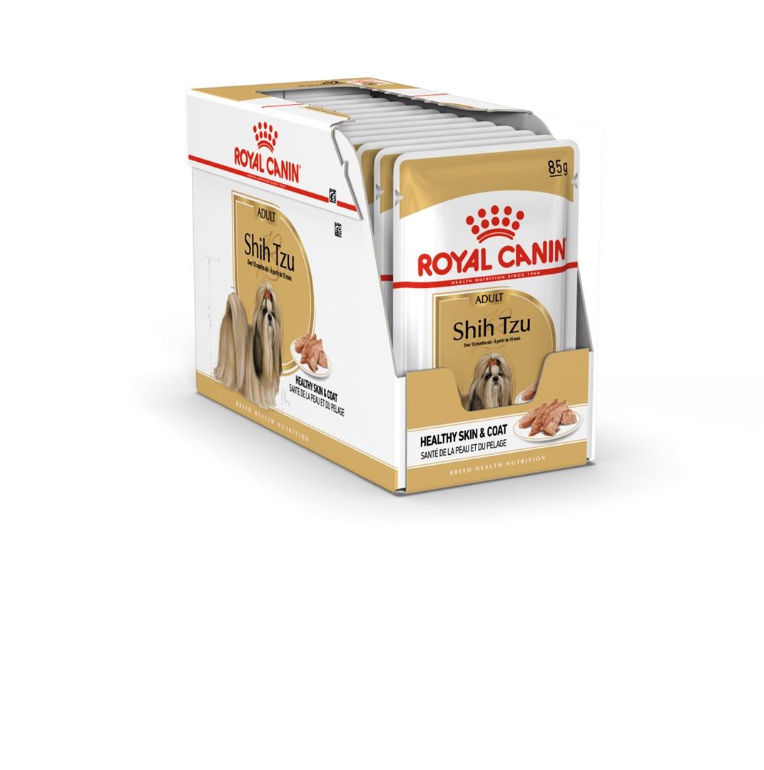 Hundefoder vådfoder Royal Canin Shih Tzu Adult pâté 12×85 g billede