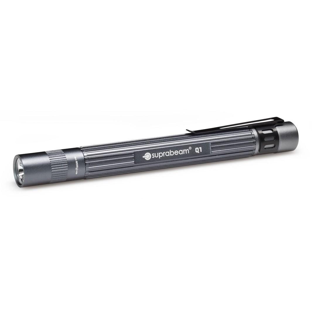 Lommelygte Suprabeam Q1, grå, 14,2 cm, LED, batteridrevet billede