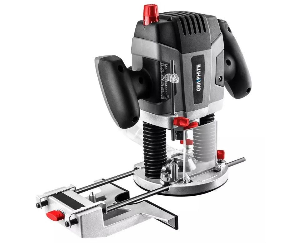 Overfræser GRAPHITE 1.300 W – 6-12 mm spændetang billede
