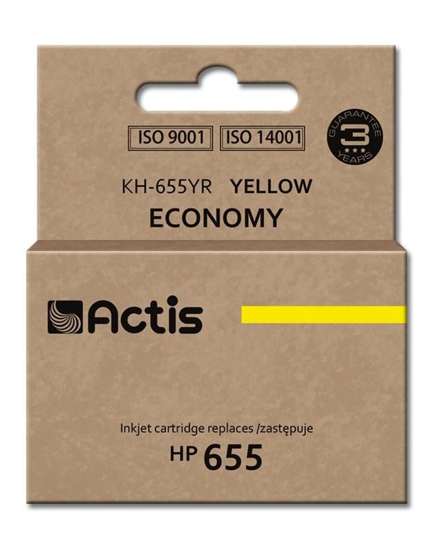 Blækpatron til HP 655 - Actis KH-655YR, gul, 12 ml (standard) billede