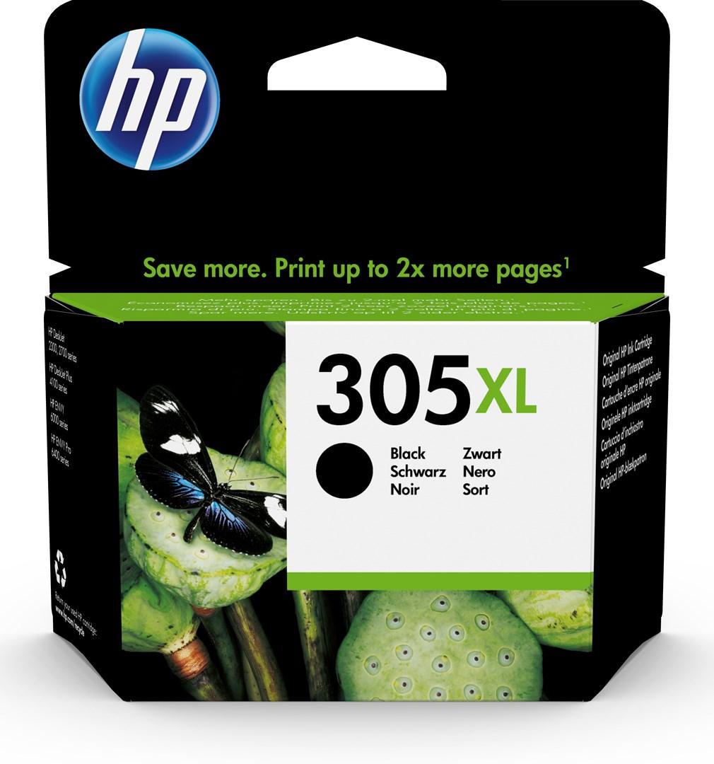 Blækpatron HP 305XL sort – original høj kapacitet billede