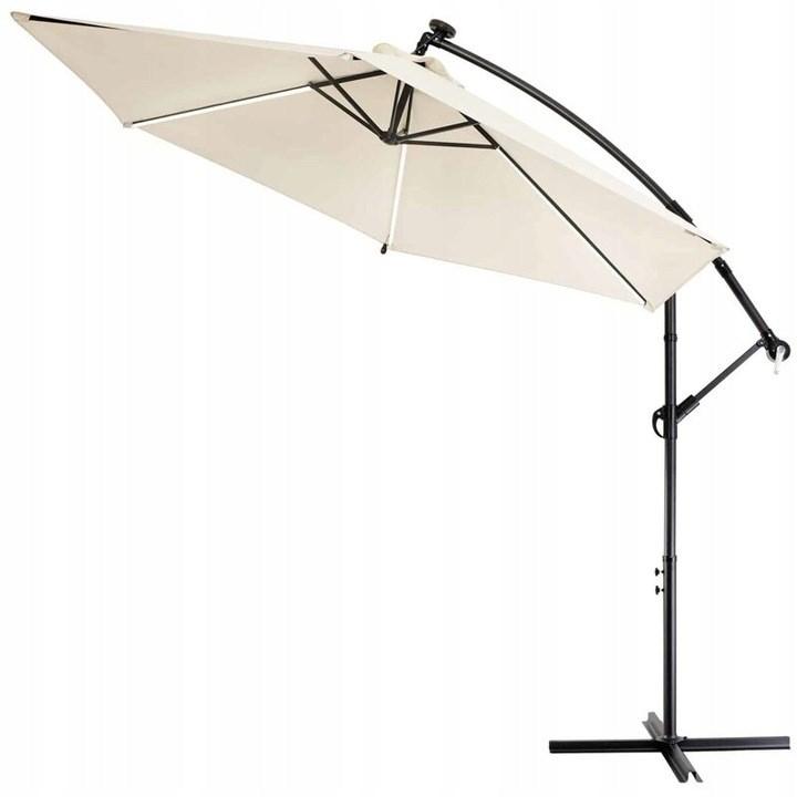 Parasol på hængende arm 3 m - Extralink BLACK FOREST, beige billede