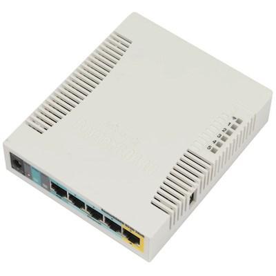 Router Mikrotik RB951Ui-2HnD – hvid, PoE, 2,4 GHz