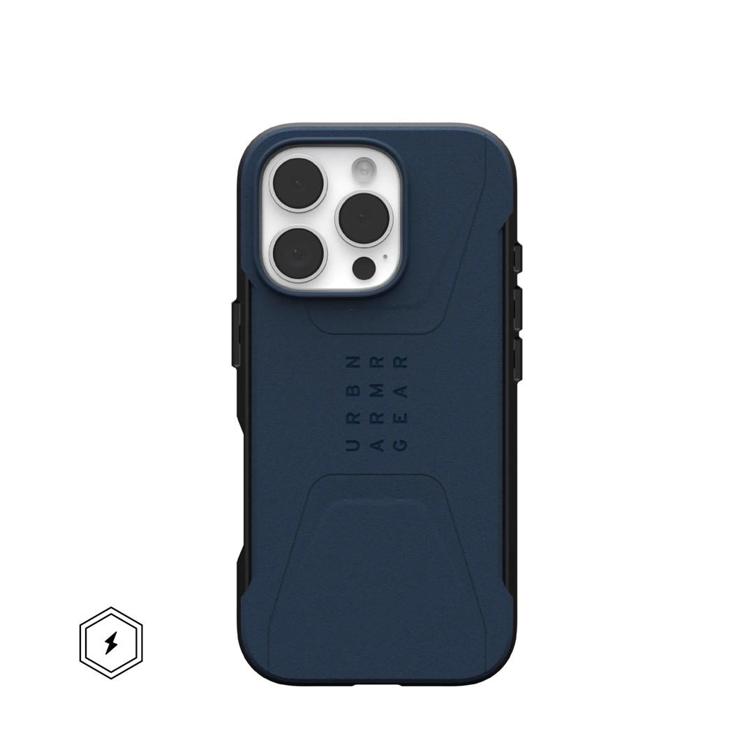 Mobilcover med MagSafe til iPhone 16 Pro - UAG, blå billede