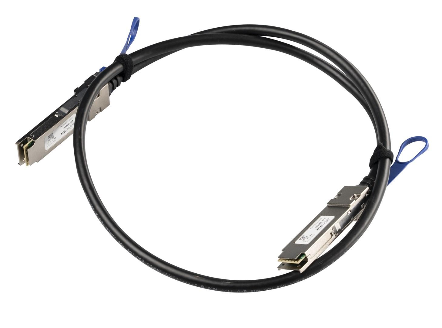 Netværkskabel MikroTik QSFP+/QSFP28 DAC 1 m - sort billede