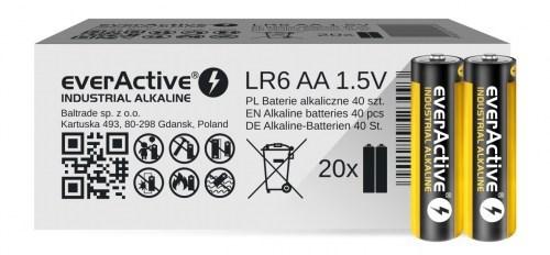 Batterier AA alkaline everActive Industrial LR6 – æske med 40 stk. billede