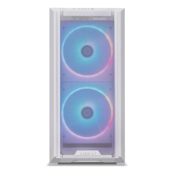 PC kabinet Lian Li LANCOOL 216 midi tower – hvid med transparent side billede