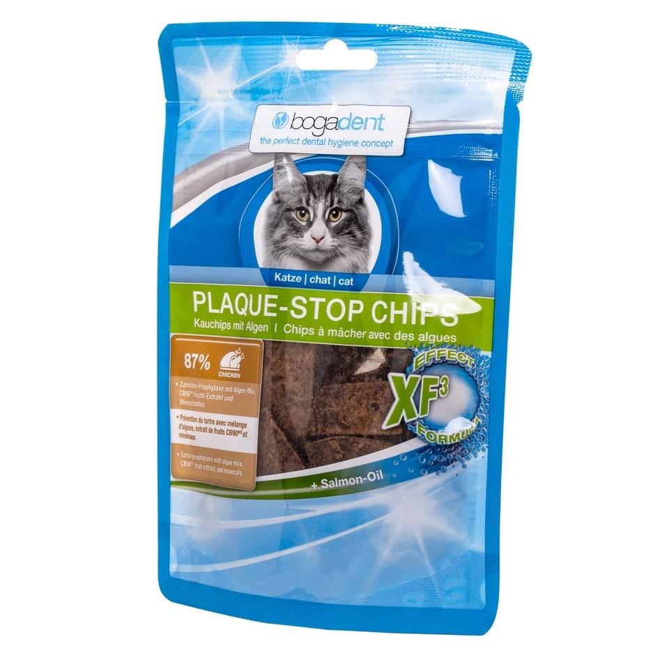 Kattegodbidder Bogadent Plaque-Stop Chips Kylling 50 g billede