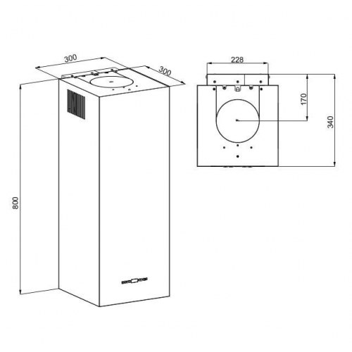 EmhÃ¦tte MAAN Ponza W 830 - sort, 30 cm