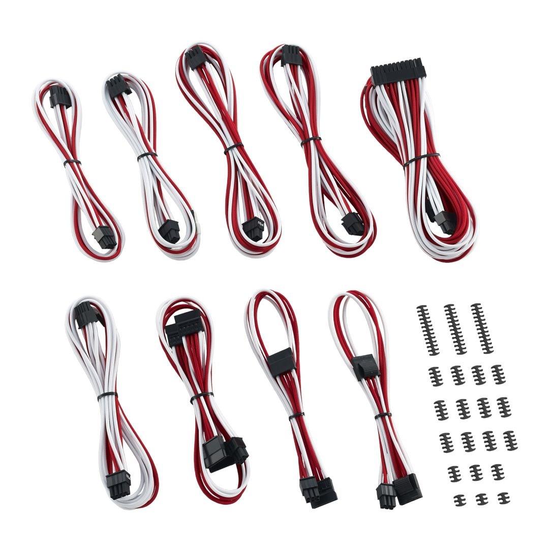 Kabelsæt til intern strøm - CableMod, rød/hvid billede