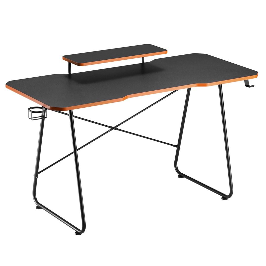 Gamingbord nano RS med monitorshylde, 50 kg, 85 cm højt, sort (RS170) billede