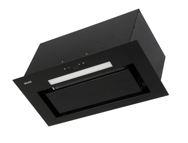 Emhætte indbygning 60 cm MAAN Ares Soft Touch - sort glas billede