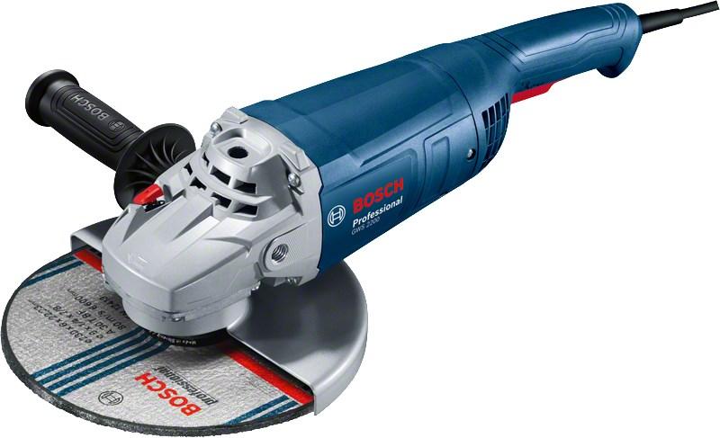 Vinkelsliber Bosch Professional GWS 2200-230 med dødmandskontakt – 2.200 W, 230 mm billede