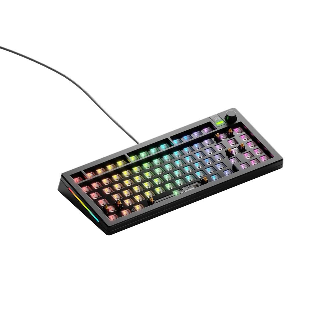 Tastatur gaming GLORIOUS GMMK 3 75% Barebones kablet – sort (US) billede