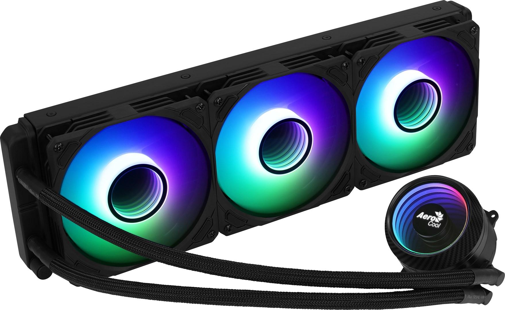 Vandkøler 360 mm Aerocool PGS Mirage L360 ARGB - sort billede