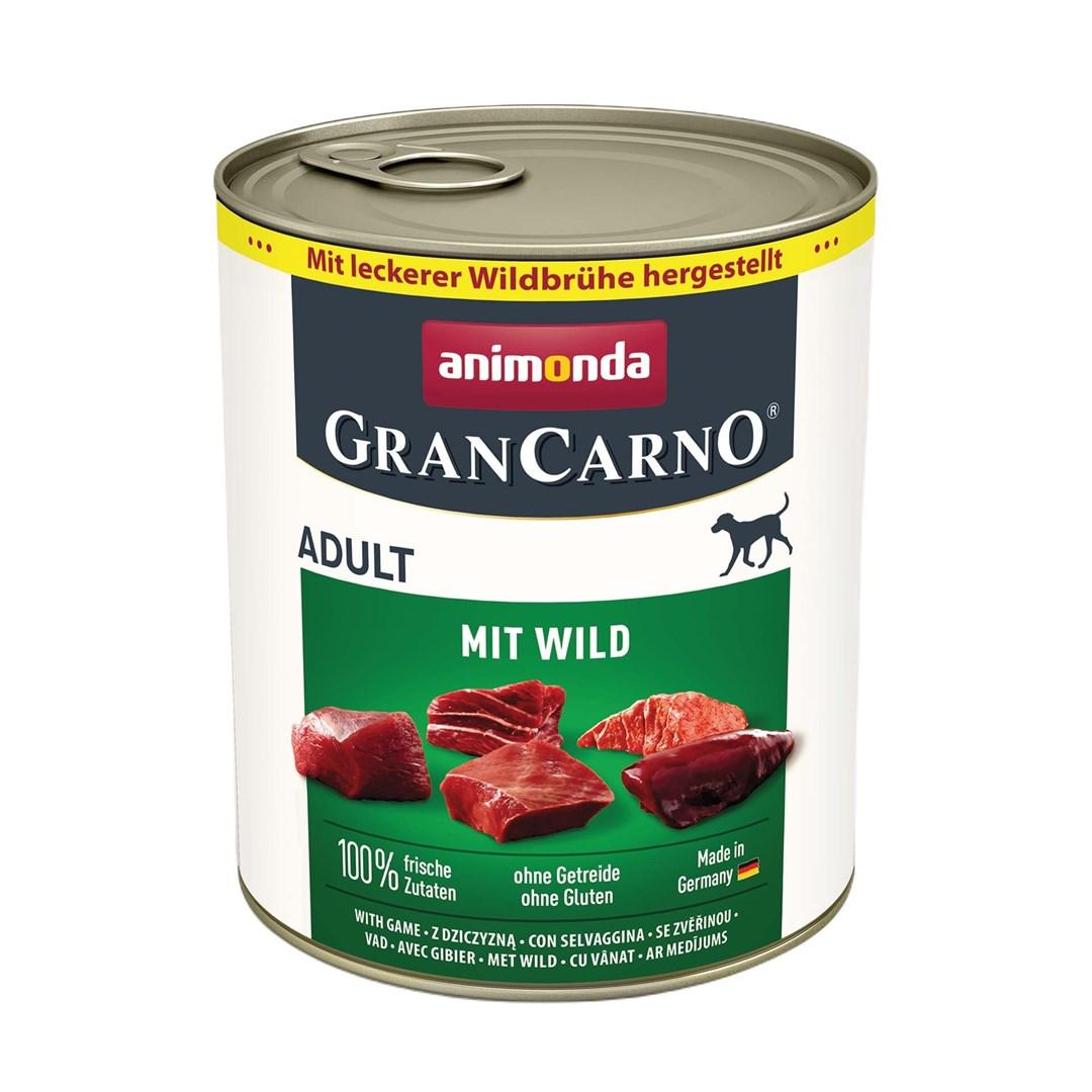 Hundefoder vådfoder animonda GranCarno Adult med vildt – 800 g billede