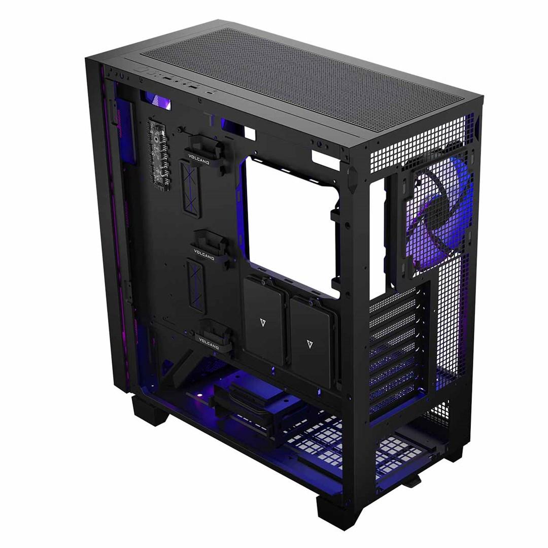 PC kabinet MODECOM Volcano Perun Apex ARGB Midi – sort billede