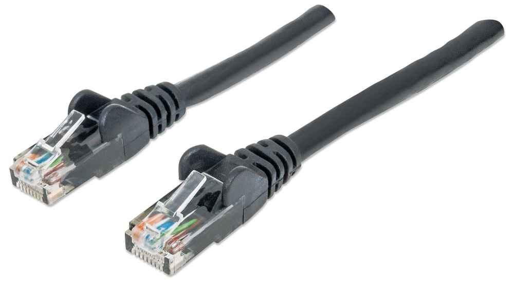 Netværkskabel Cat6 3 m - Intellinet, sort, RJ45, U/UTP, CCA billede