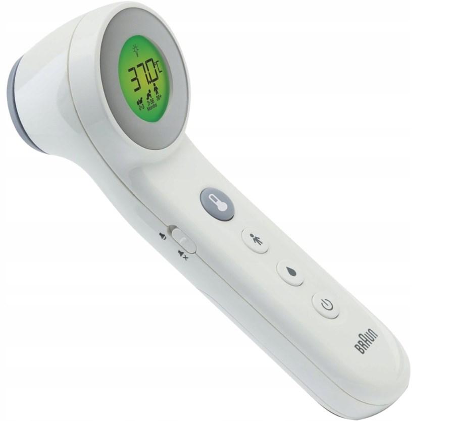 Pande-termometer Braun BNT400 - kontaktfri/berøring, hvid billede