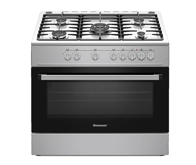 Gaskomfur med el-ovn 90 cm - Ravanson KWGE-K90A Cheff (inox)