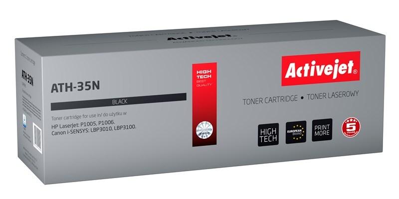 Toner til laserprinter Activejet ATH-35N – sort, 1.800 sider (erstatter HP 35A CB435A og Canon CRG-712) billede