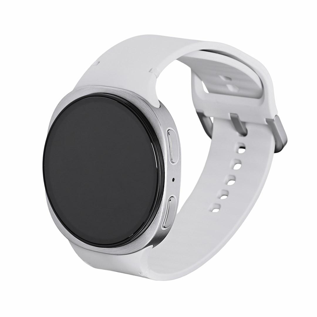 Smartwatch Samsung Galaxy Watch8 44 mm – sølv, AMOLED 1,5" Wi‑Fi + GPS billede
