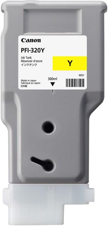 Canon PFI-320Y original gul blækpatron 300 ml til inkjetprinter