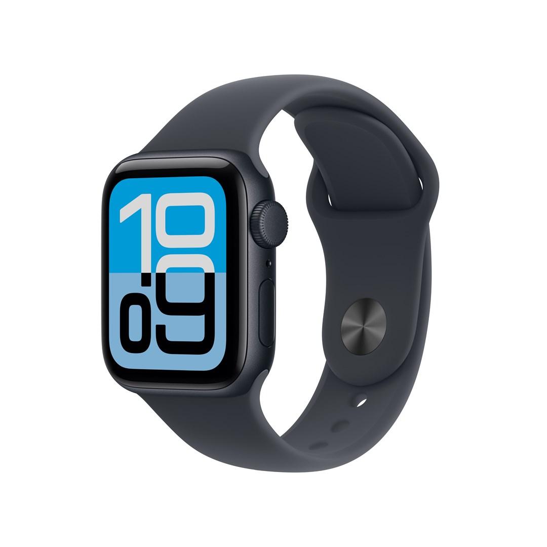 Smartwatch Apple Watch SE (3. generation) GPS 40 mm - Midnight aluminium med Midnight Sport Band (S/M) billede