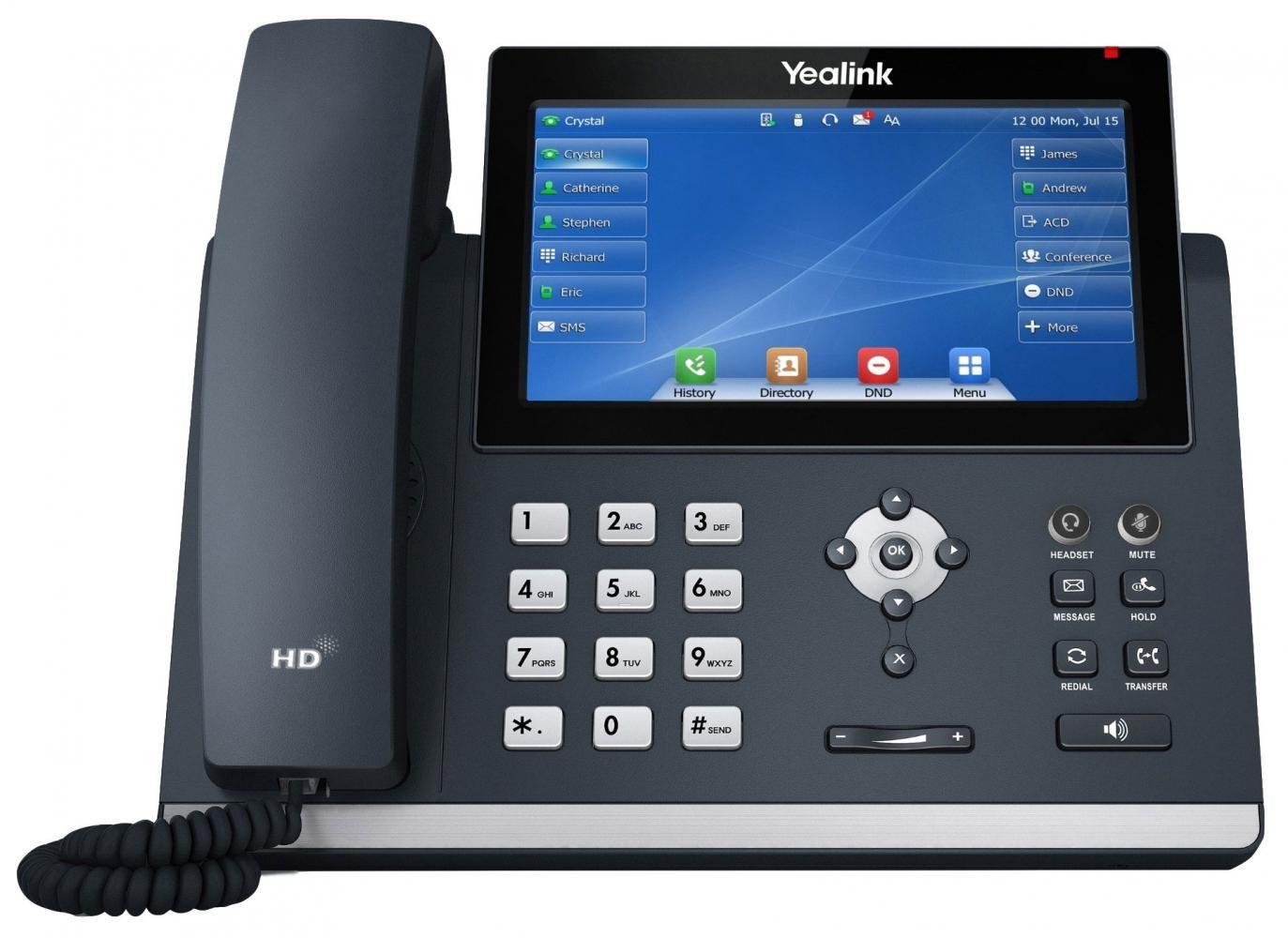 IP-telefon Yealink SIP-T48U - grå, LED-touch, Wi‑Fi