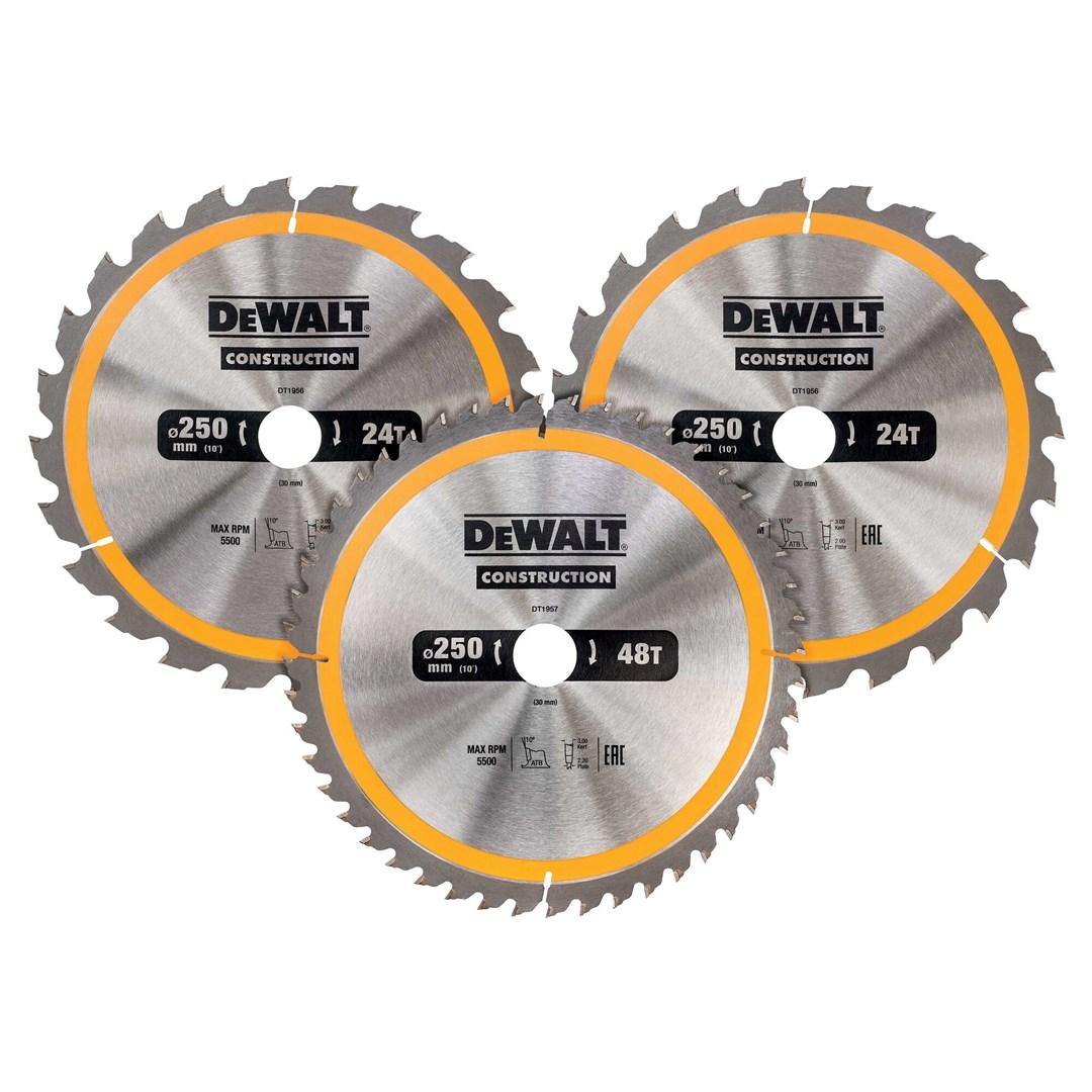Rundsavsklinge DeWALT DT1963-QZ - 250 mm, 30 mm, 1 stk. billede