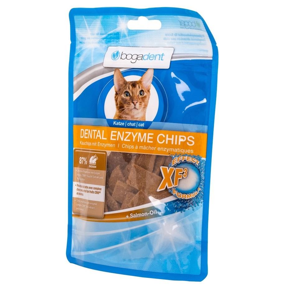 Kattegodbidder dental – Bogar Bogadent Enzyme Chips, kylling 50 g billede