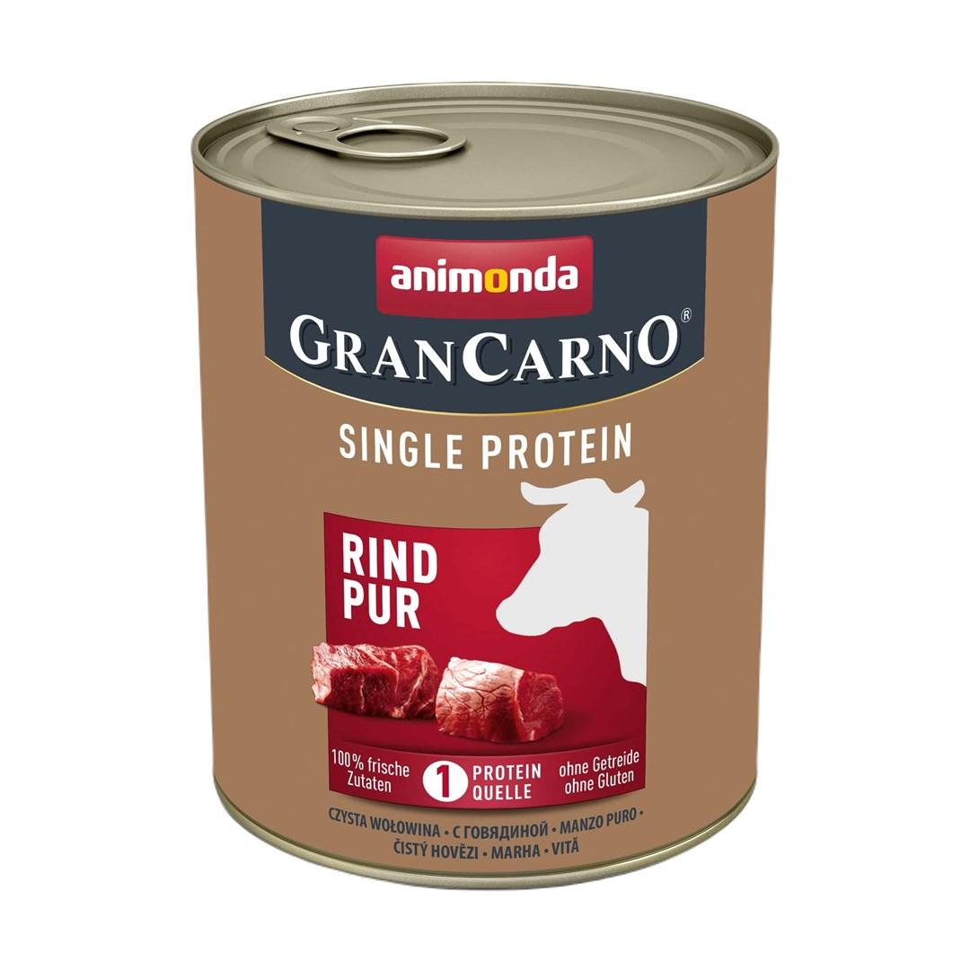 Vådfoder til hund – Animonda GranCarno Adult Single Protein Okse 800 g billede