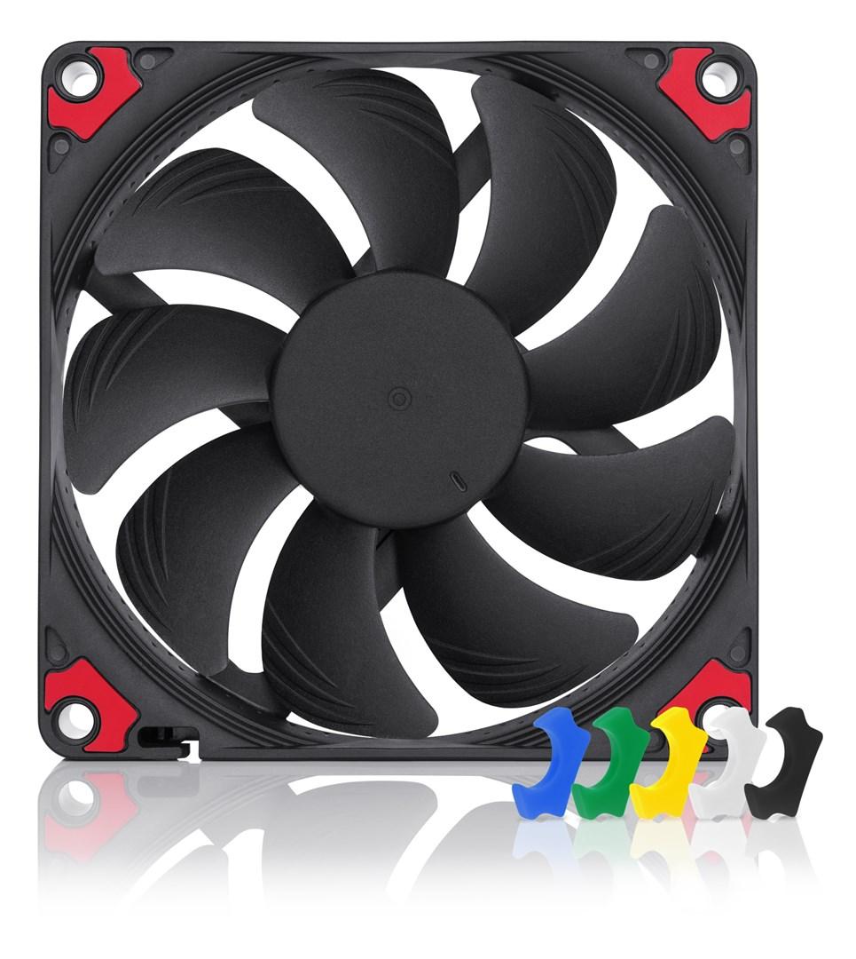 Kabinetblæser Noctua NF-A9x14 HS-PWM chromax.black.swap 92 mm - sort