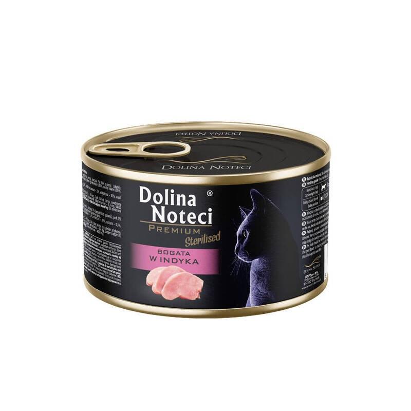 Vådfoder til kat – Dolina Noteci Premium Sterilised med kalkun, 185 g billede