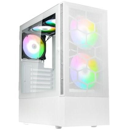 PC kabinet Kolink OBSERVATORY MX Midi Tower - hvid billede